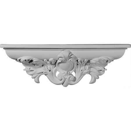 Ekena Millwork 20"W x 4"D x 6 3/4"H, Hillsborough Decorative Shelf SH20X06X04HI